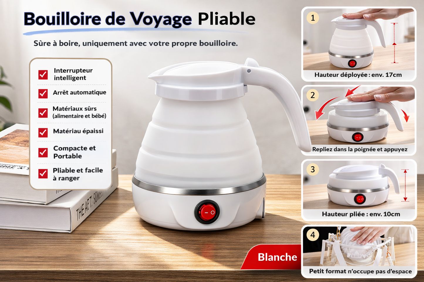 Chauffe-eau électrique pliable