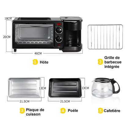 Mini-four 3 en 1