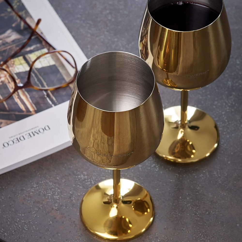 Pack Doré : Verre à vin lot de 6pcs